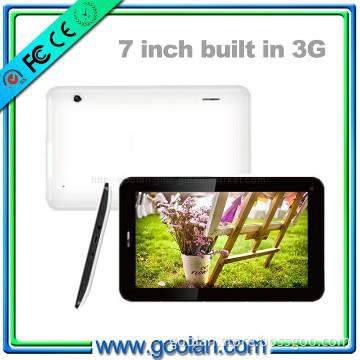 7 inch allwinner A13 built in 3g tablet pc with phone call function
